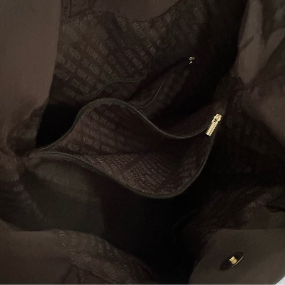 Steve Madden Oversized Black Nylon Commuter Tote - Picture 7 of 10